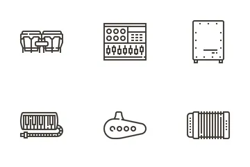 Instrumentos musicais Pacote de Ícones