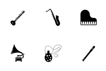 Instrumentos musicais Pacote de Ícones