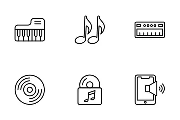 Instrumentos musicais Pacote de Ícones