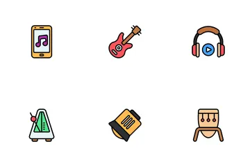 Instrumentos musicais Pacote de Ícones
