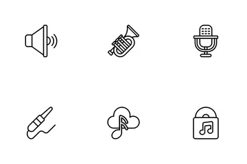 Instrumentos musicais Pacote de Ícones