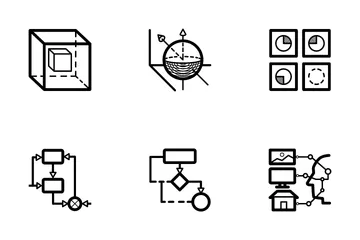 Inteligência artificial Pacote de Ícones