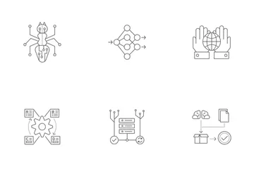 Inteligência artificial Pacote de Ícones