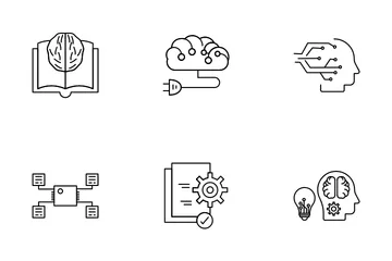 Inteligência artificial Pacote de Ícones
