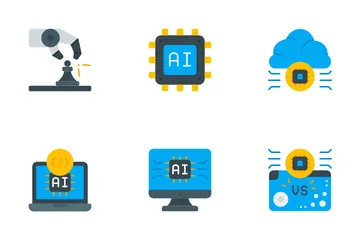 Inteligência artificial Pacote de Ícones