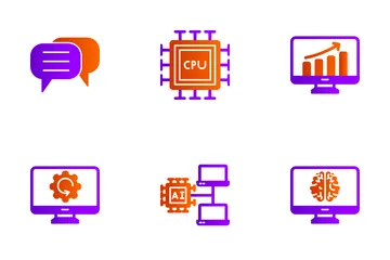 Inteligência artificial Pacote de Ícones