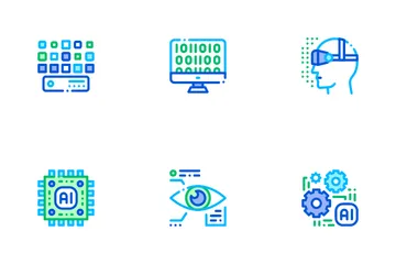 Inteligencia artificial Paquete de Iconos