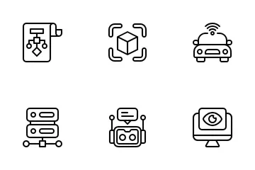 Inteligência artificial Pacote de Ícones