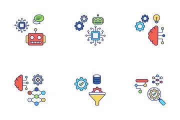 Inteligência artificial Pacote de Ícones