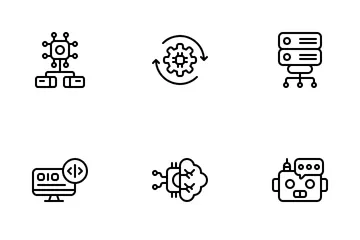 Inteligência artificial Pacote de Ícones