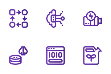 Inteligência artificial Pacote de Ícones