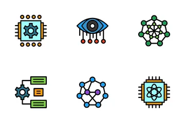 Inteligência artificial Pacote de Ícones