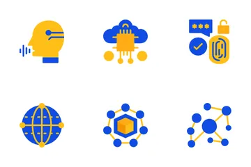 Inteligência artificial Pacote de Ícones