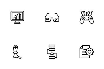 Inteligencia artificial Paquete de Iconos
