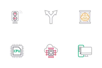 Inteligencia artificial Paquete de Iconos
