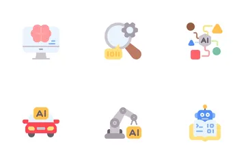 Inteligencia artificial Paquete de Iconos
