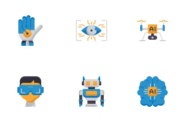 Inteligencia artificial Paquete de Iconos