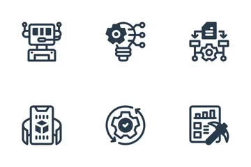 Inteligência artificial Pacote de Ícones