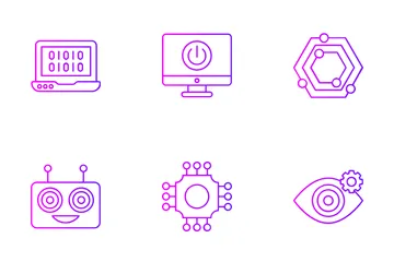 Inteligência artificial Pacote de Ícones