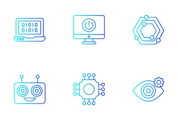 Inteligência artificial Pacote de Ícones