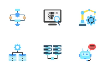 Inteligência artificial Pacote de Ícones