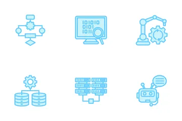 Inteligência artificial Pacote de Ícones