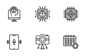 Inteligência artificial Pacote de Ícones