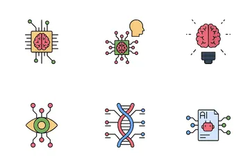 Inteligência artificial Pacote de Ícones