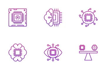 Inteligência artificial Pacote de Ícones