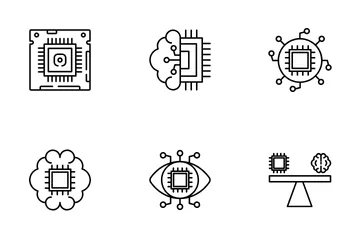 Inteligencia artificial Paquete de Iconos