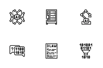 Inteligencia artificial Paquete de Iconos