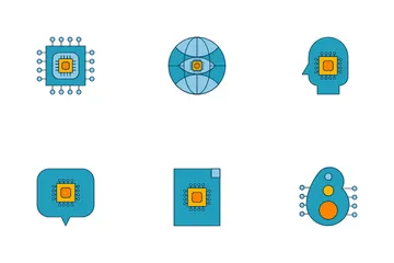 Inteligencia artificial Paquete de Iconos