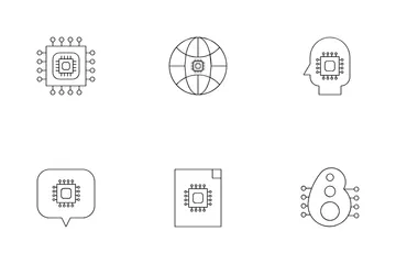 Inteligencia artificial Paquete de Iconos