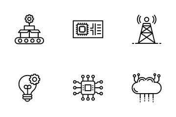 Inteligencia artificial Paquete de Iconos