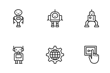 Inteligência Robótica e Artificial Pacote de Ícones