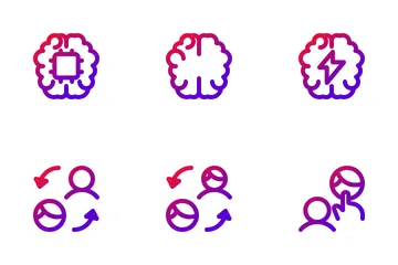 Intelligence artificielle 2 Pack d'Icônes