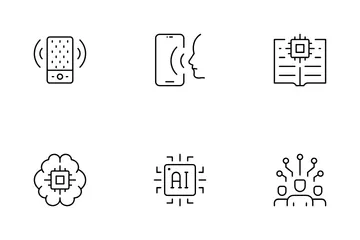 Intelligence artificielle Pack d'Icônes