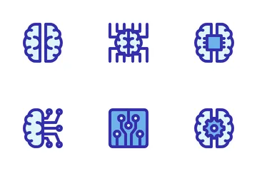 Intelligence artificielle Pack d'Icônes