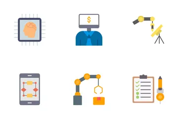 Intelligence artificielle Pack d'Icônes