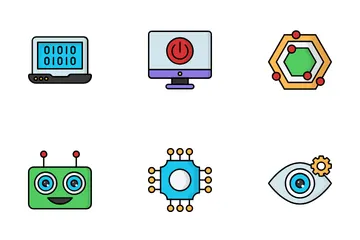 Intelligence artificielle Pack d'Icônes
