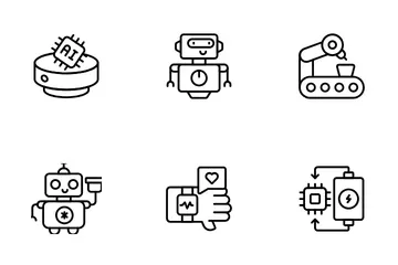 Intelligence artificielle Pack d'Icônes