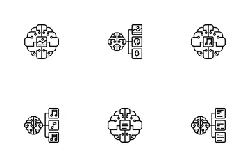 Intelligence artificielle Pack d'Icônes