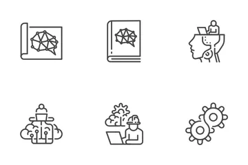 Intelligence artificielle Pack d'Icônes