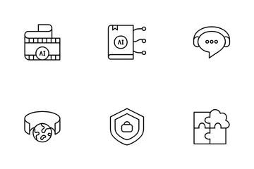 Intelligence artificielle Pack d'Icônes