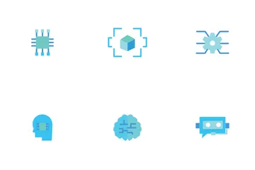 Intelligence artificielle Pack d'Icônes