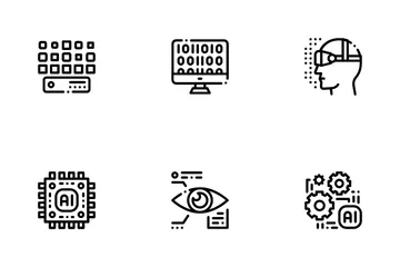 Intelligence artificielle Pack d'Icônes