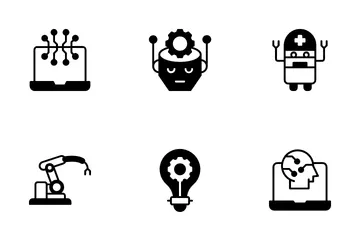 Intelligence artificielle Pack d'Icônes