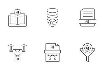 Principale intelligence artificielle Pack d'Icônes
