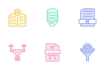 Principale intelligence artificielle Pack d'Icônes