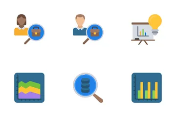 L'intelligence d'entreprise Icon Pack